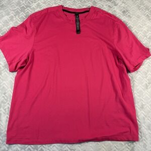 Lululemon Top Womens Plus Size 2X Size 22 Dark Pink Casual Lightweight Crew Logo